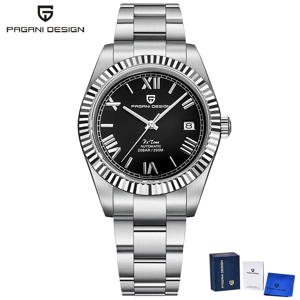 PAGANI DESIGN New Business Men's Automatic Mechanical Watches NH35 Stainless Steel Waterproof Wrist Watch for Men +Gift Box 2025