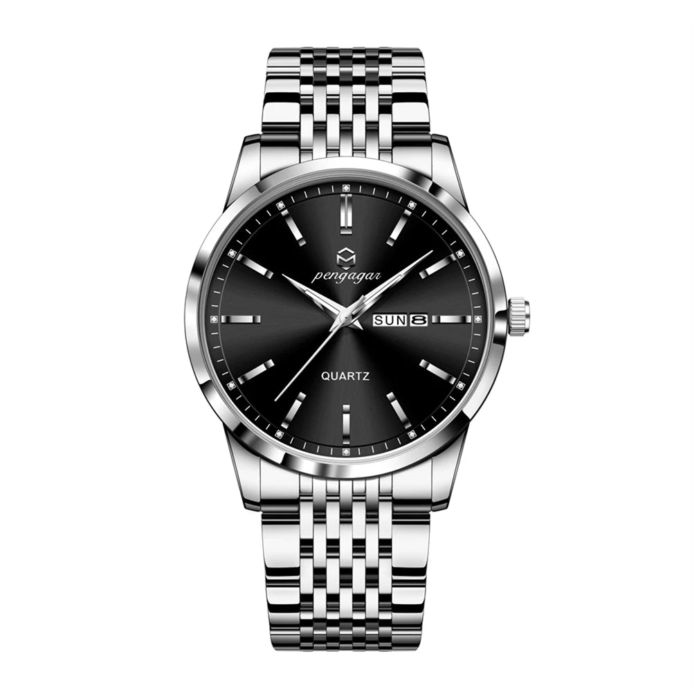 2025 New Top Brand Luxury Man Wristwatch Waterproof Luminous Date Men Watches Stainless Steel Quartz 43mm Men's Watch Male reloj