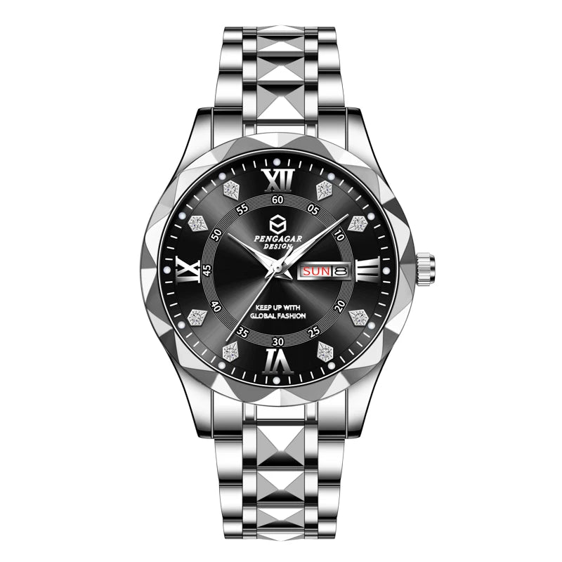 2025 Top Brand Men Business Sports Quartz Watch Classic Waterproof Luminous Calendar Creative Clock Male Personalized Wristwatch