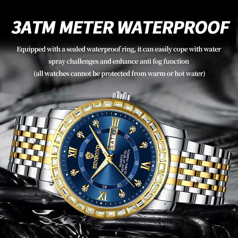 2025 Top Brand Luxury Fashion Diver Watch Men 30ATM Waterproof Date Clock Sport Watches Mens Quartz Wristwatch Relogio Masculino