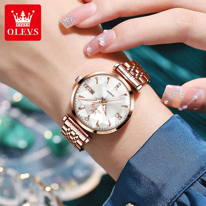 OLEVS brand watch fashion hot selling waterproof women's and men's