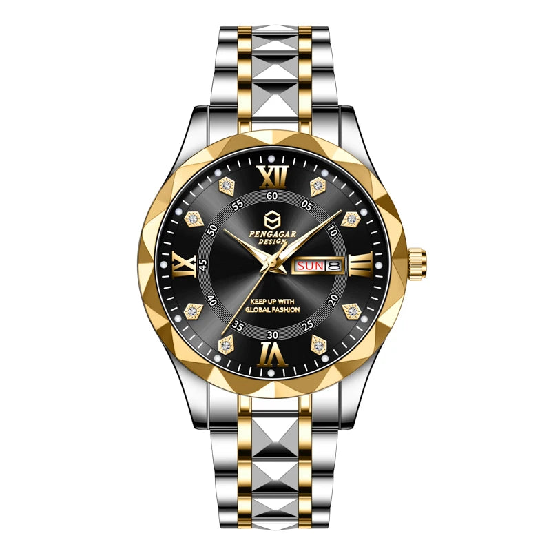 2025 Top Brand Men Business Sports Quartz Watch Classic Waterproof Luminous Calendar Creative Clock Male Personalized Wristwatch