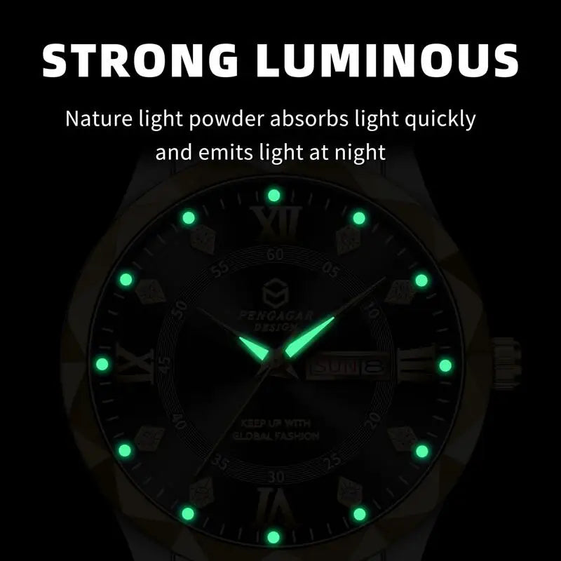 2025 Top Brand Men Business Sports Quartz Watch Classic Waterproof Luminous Calendar Creative Clock Male Personalized Wristwatch