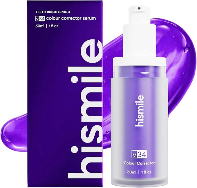 Hismile V34 Colour Corrector Purple Toothpaste – Teeth Whitening Booster