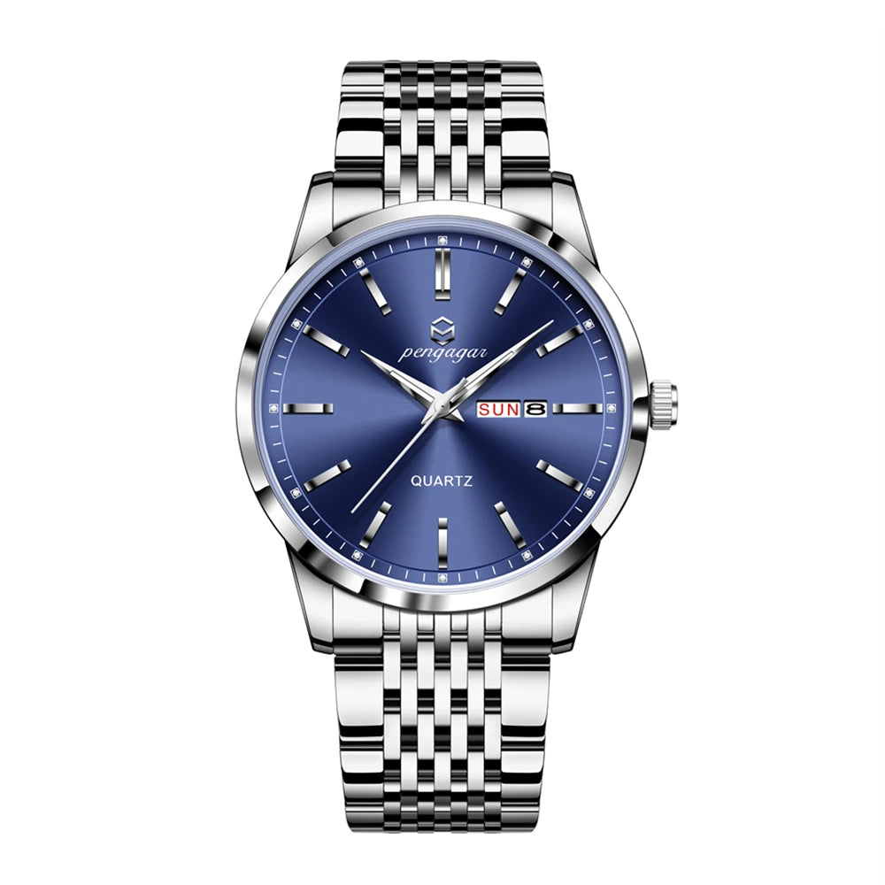 2025 New Top Brand Luxury Man Wristwatch Waterproof Luminous Date Men Watches Stainless Steel Quartz 43mm Men's Watch Male reloj