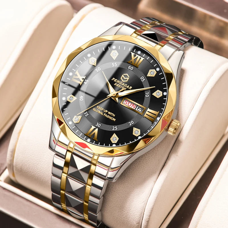 2025 Top Brand Men Business Sports Quartz Watch Classic Waterproof Luminous Calendar Creative Clock Male Personalized Wristwatch