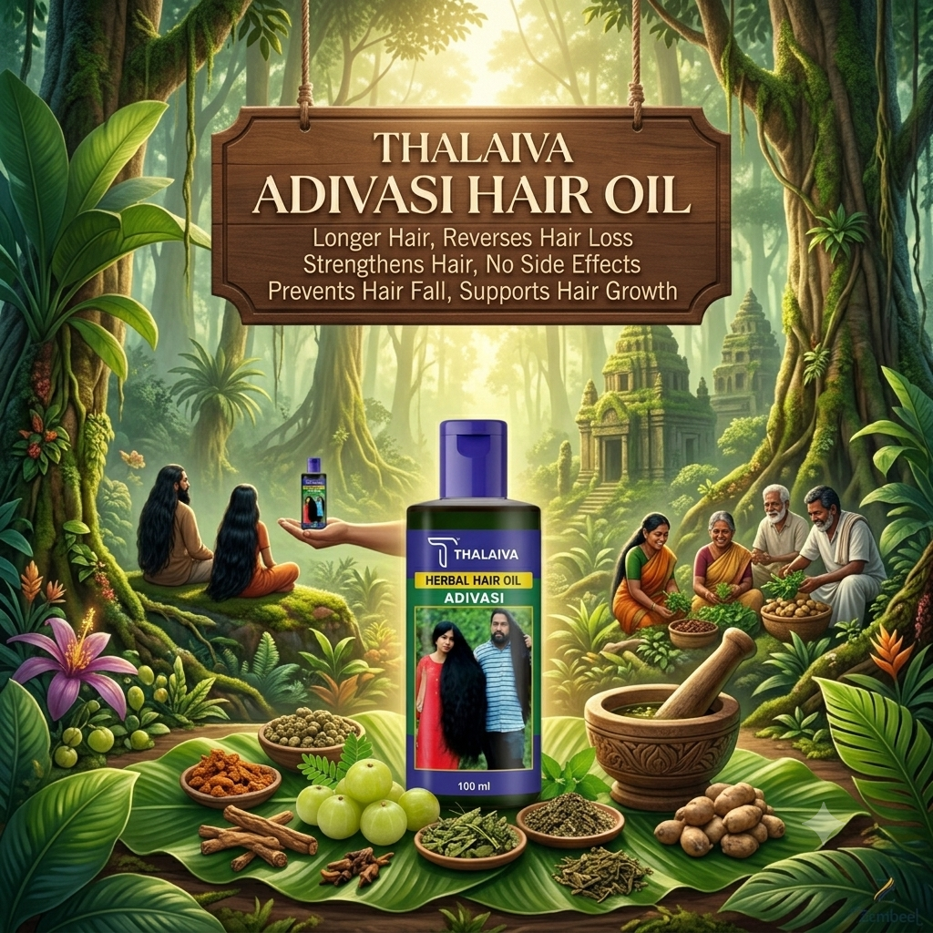 Adivasi Herbal Hair Oil | Organic Hair Growth & Hair Fall Care