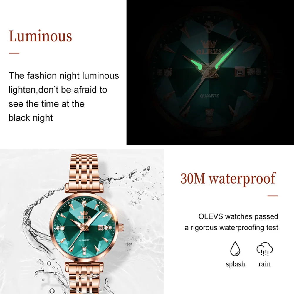 OLEVS brand watch fashion hot selling waterproof women's and men's
