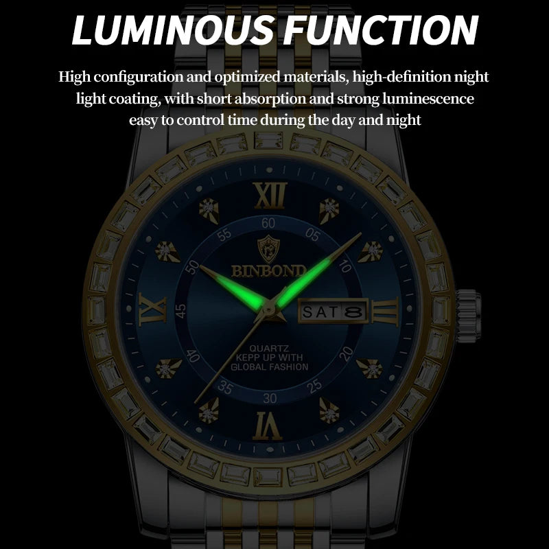 2025 Top Brand Luxury Fashion Diver Watch Men 30ATM Waterproof Date Clock Sport Watches Mens Quartz Wristwatch Relogio Masculino